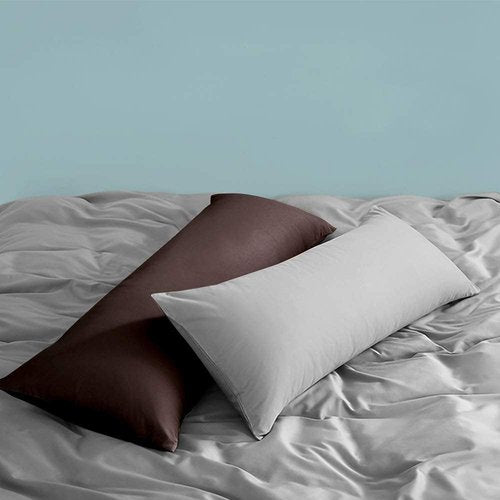 FLXXIE Body Pillow Cover - Super Soft Microfiber 20x54 Long Pillowcase | Wrinkle & Stain Resistant, Dark Brown