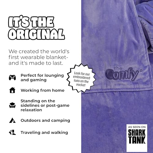 The Comfy Original Wearable Blanket Hoodie - One Size / Very Peri Purple