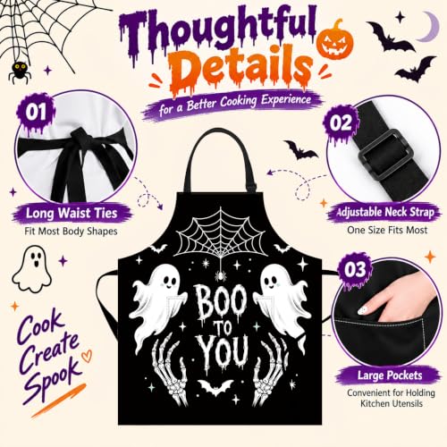 Nuxovilar Women’s Aprons with Pockets 26.77 x 30.7 in – Cooking & Baking