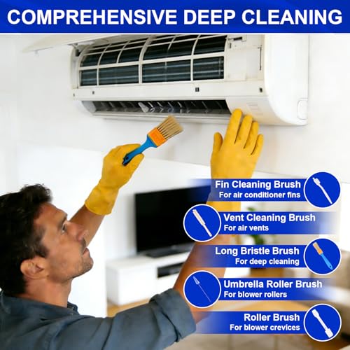 Large Mini Split Cleaning Kit with 14-Piece Professional AC Maintenance Set