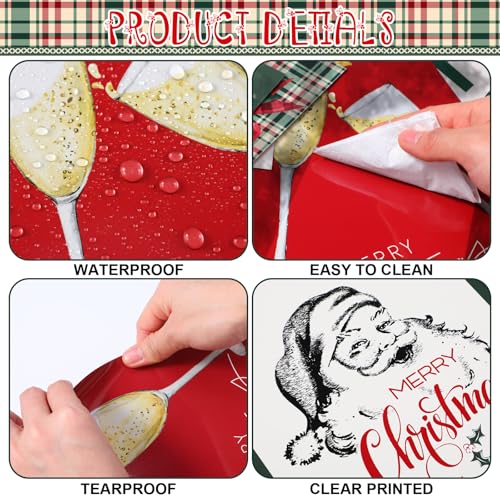 Pasimy 12-Piece Christmas Poster Set — Vintage Farmhouse Holiday Wall Prints