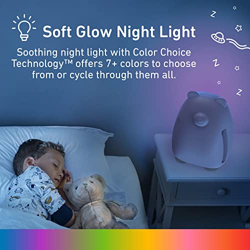Pure Enrichment PureBaby Bear White HEPA Air Purifier with UV-C Nightlight