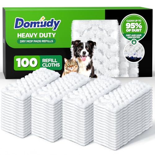 Heavy Duty Dry Sweeping Cloths Refills for Swiffer Sweeper Mop - 100 Count