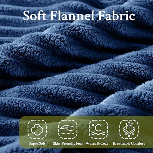 Navy Blue Twin Headboard Wedge Pillow - Support & Relaxation Cushion