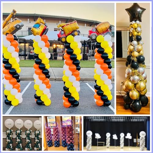 DECOJOY Balloon Columns Stand Set of 4, 7 Feet Telescoping Ballon