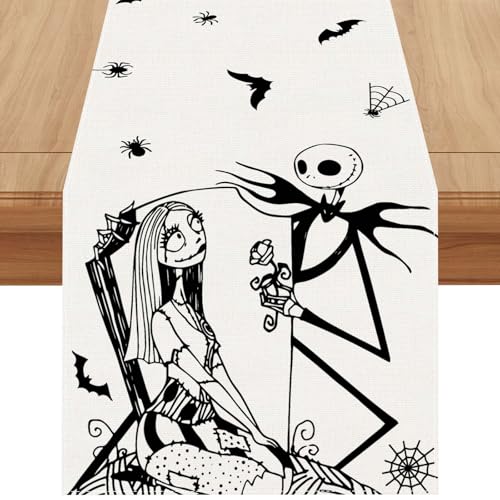 Halloween Table Runner - 13x72 Inch Fall Holiday Dining Decor