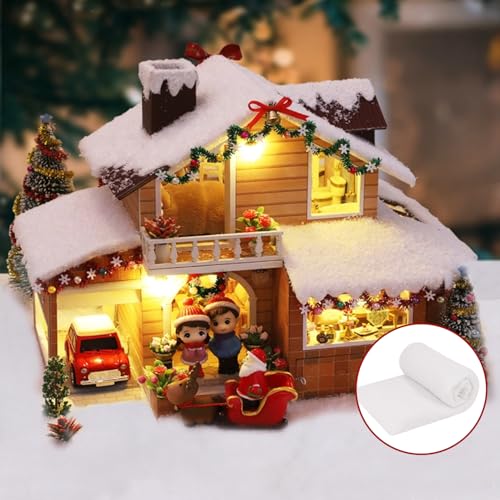 Artificial Snow Blanket 3 x 8 ft for Christmas Village & Table Runners