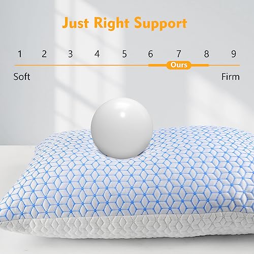 Love Attitude King Size Shredded Memory Foam Pillow Adjustable Cooling Support Bed Pillow