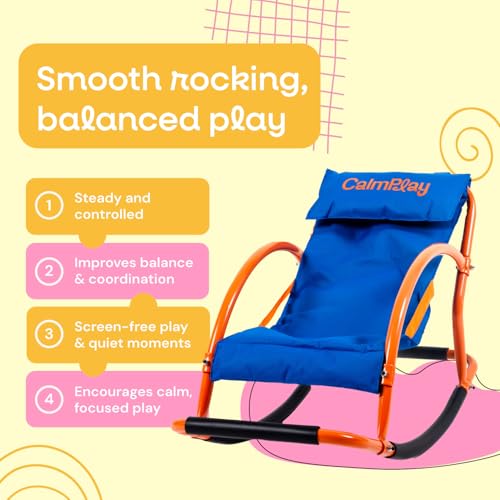 Kids Sensory Rocking Chair for Autism & Focus - Calming Indoor Seat