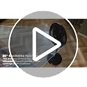 Pelonis 18-Inch Remote Control Pedestal Fan with 5 Blades, Adjustable Height & Oscillation, Black - Model RC18B