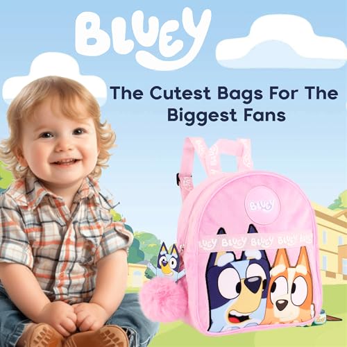 Bluey Kids Backpack for Girls – Toddler & Preschool Pink Travel Bag