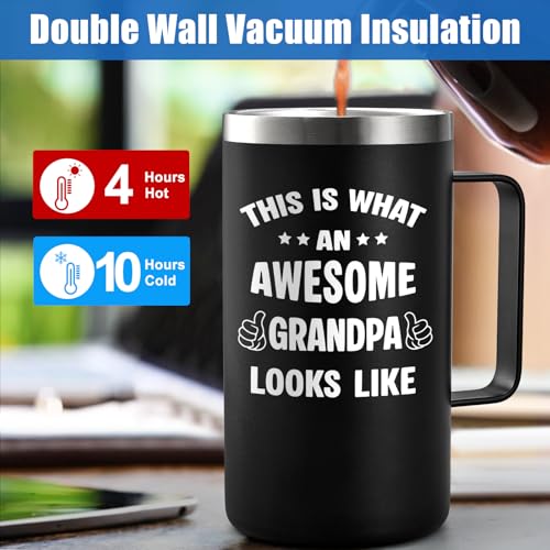 Lifecapido Grandpa Gifts, This is What an Awesome Looks Like 20oz