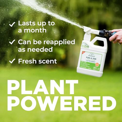 Natural Flea and Tick Yard Spray with Essential Oils - 32 oz