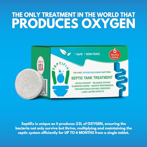 Septic Tank Treatment Tablets - Oxygen-Releasing Bacteria for Waste & Odor Control