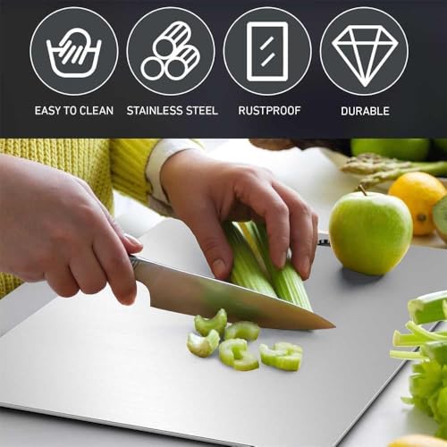 Boenim 14 x 10 Inch Titanium Cutting Board - Premium Food Prep Surface
