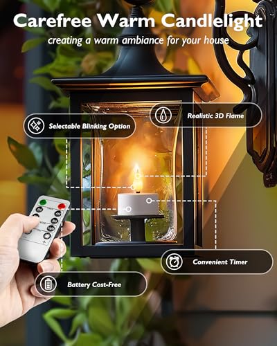Rechargeable Tea Light Candles with Remote & Timer - Warm White, 12 Pack