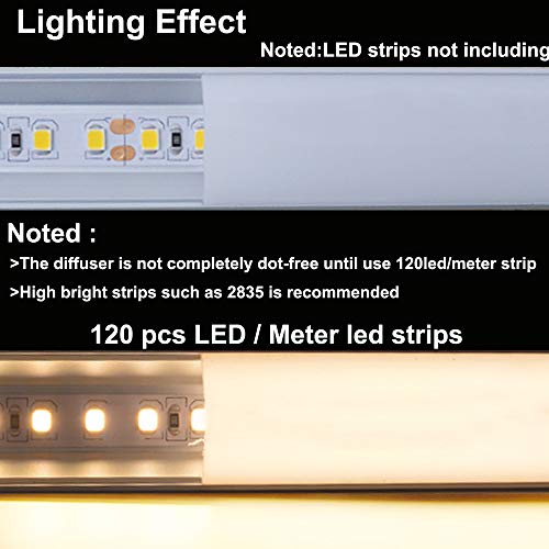 Silver LED Aluminum Channel System 10-Pack 6.6ft for Strip Light Installation