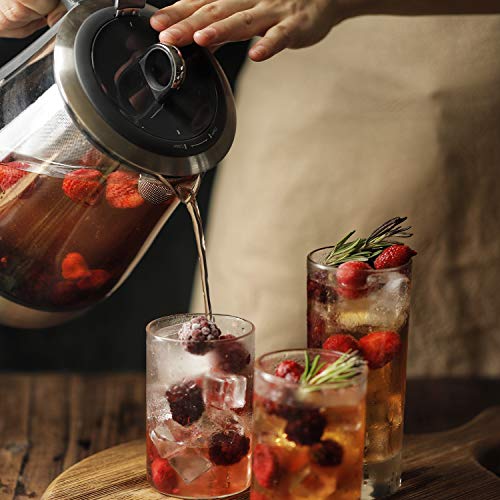 Tea Maker 1.3 Quarts with 5 Temperature Settings, Removable Infuser, Auto Keep Warm