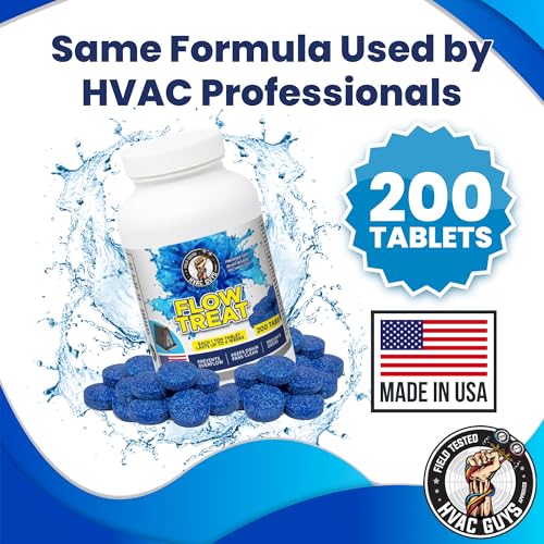 200 Tablets HVAC Drain Line Cleaner - Prevent Clogs & Odors - Leak Saver