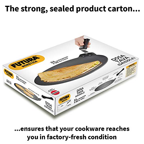 Hawkins Futura 13-Inch Nonstick Dosa Tava – Heavy Gauge Aluminum, Even Heating