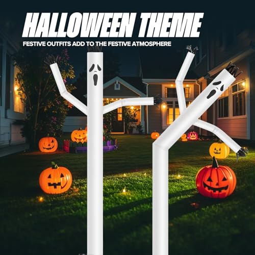 6ft Inflatable Dancing Ghost Man with Blower & Spotlight for Halloween Yard Decor