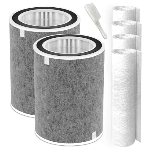 Black 2 Pack HP201 Filter Replacement for Shark Air Purifiers - Easy Install