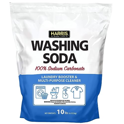 Harris Washing Soda 160 Ounce (Pack of 1) - Laundry Booster & Multi-Purpose Cleaner