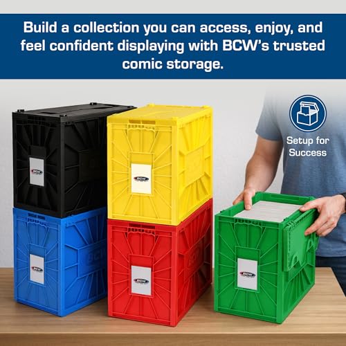 Blue Comic Book Storage Bin - Holds 150 Comics, Single Pack