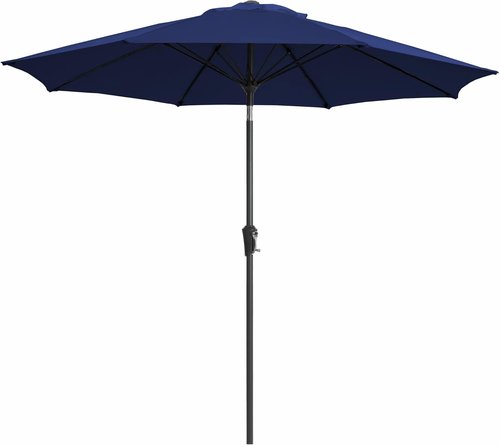 JEAREY 9FT Outdoor Patio Umbrella - Market Table Umbrella with Tilt & Crank | UV Protection, Navy