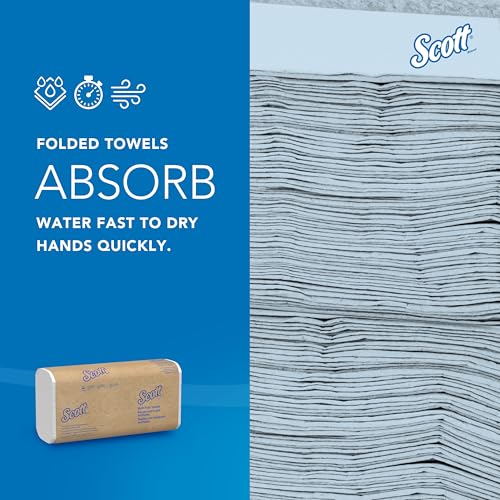Scott Professional Multifold Paper Towels Bulk Pack of 16 - 4,000 Sheets, White, 250 Sheets per Pack