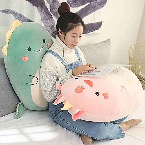 Dinosaur Plush Hugging Pillow Cute Stuffed Animal Plush Toy Soft Cartoon Plushie Sleeping Pillow for Kids(Dinosaur, 45cm/17.71in)
