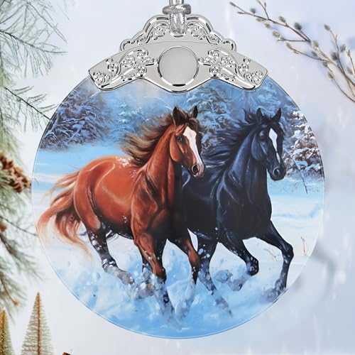 Horse Stained Glass Suncatcher Ornament - Jocidea Christmas Tree Decoration (Variation: Horse)