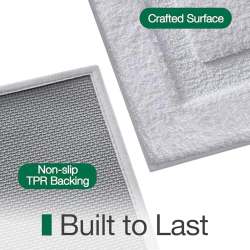 LUMI Ultra Soft Bathroom Runner Rug - Non Slip 24x60 White