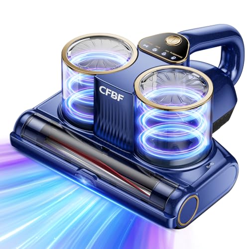 Blue & Gold Mattress Vacuum Cleaner with 16Kpa Suction UV-C Light Ultra-Deep Cleaning