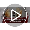 Nostalgia Metallic Red Retro Pop-Up Hot Dog Toaster for 2 Hot Dogs & Buns