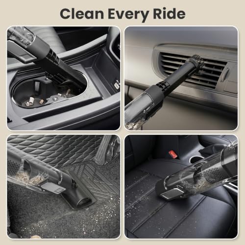 Cordless Handheld Vacuum Cleaner with Brushless Motor - Black - Up to 30 Min Runtime