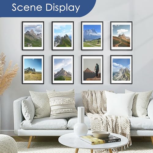 PEALSN Black 18x24 Poster Frame Set of 6 Wall Mount Display