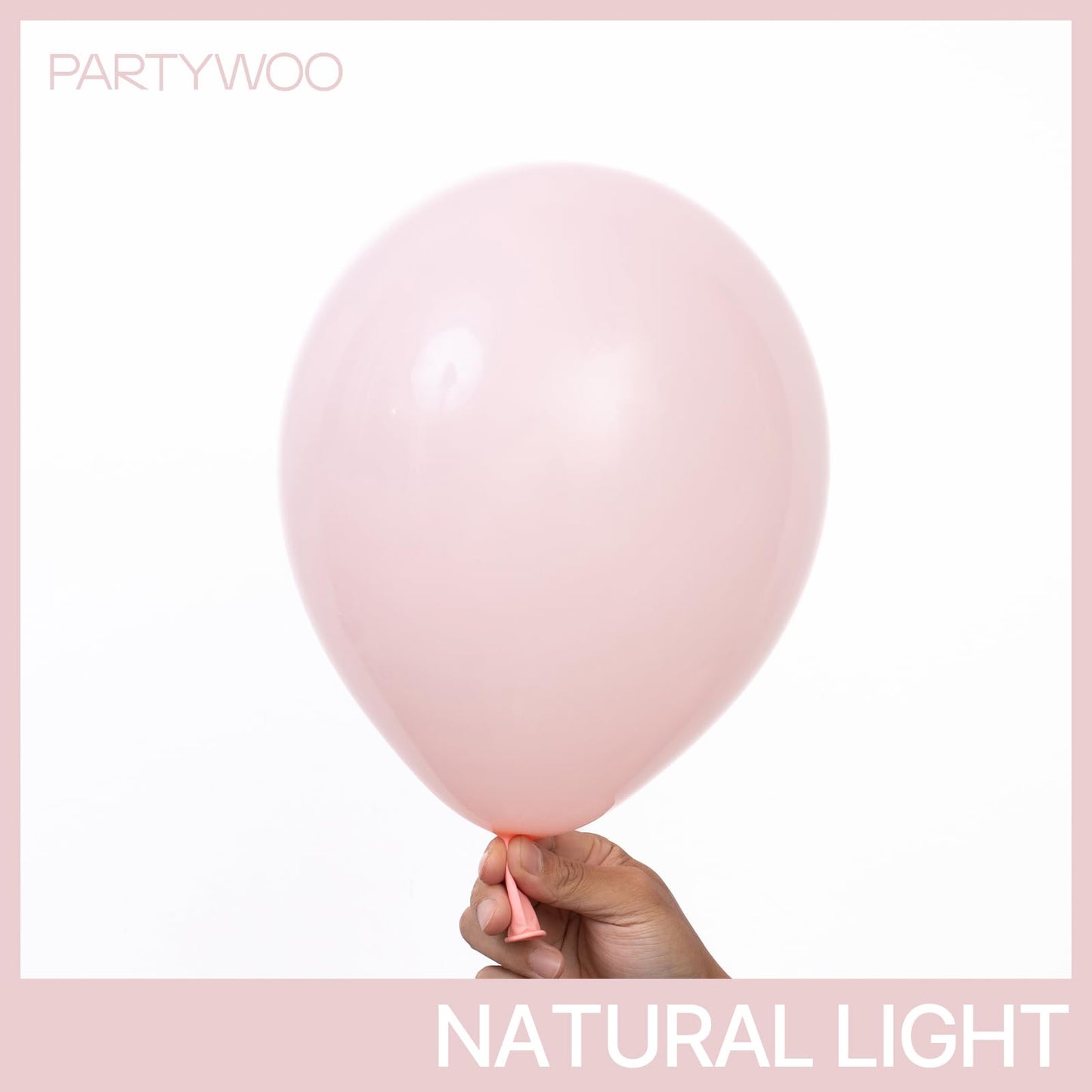 PartyWoo Baby Pink Balloons 100pcs Different Sizes of 36 18 12 10 5 Inch Pastel Light Pale Pink Balloon Arch Kit for Baby Shower Gender Reveal Wedding Princess Birthday Party Decorations Pink-Q18