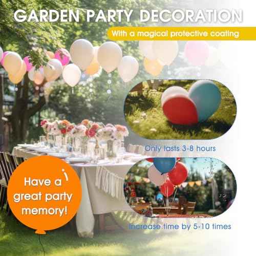 JAOJAO High Float for Balloons with Pump Balloon Treatment High Float for Helium Balloons Makes Helium Latex Balloon Longer For Christmas Party Decoration Supplies Indoor & Outdoor Use, 100ml