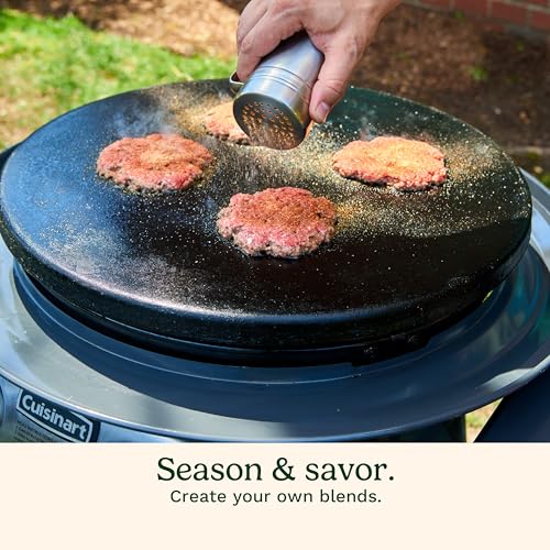 Cuisinart Smashed Burger Kit with Cast Iron Press & Accessories - Round 6"