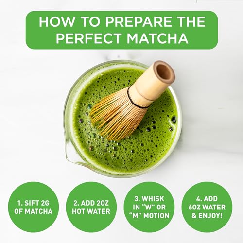 Japanese Matcha Green Tea Powder Ceremonial Grade 3.5oz - Vegan, Gluten-Free