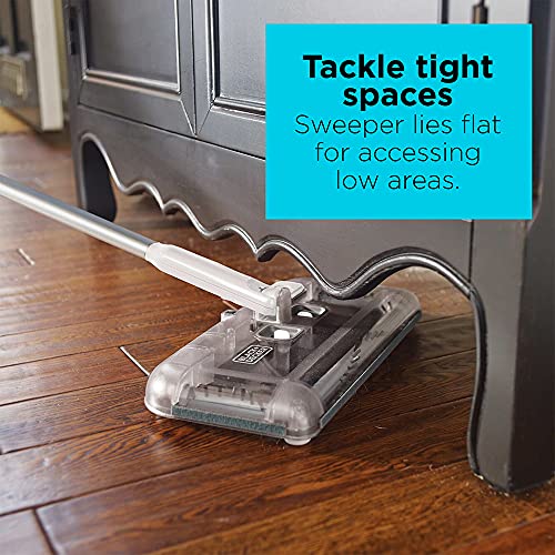 BLACK+DECKER Cordless Carpet Sweeper with 50-Minute Lithium Battery, Easy One-Hand Cleaning