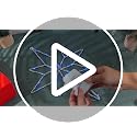 Hiboom Blue 2 Pack 16-Inch Christmas Star Window Lights with Timer & 8 Modes