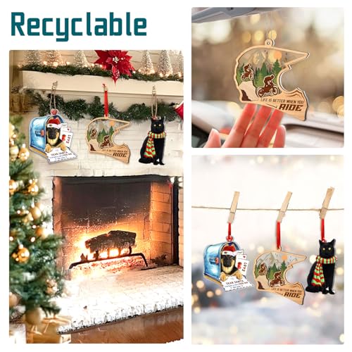 Couple Fox Motocross Christmas Dirt Bike Ornament - Christmas Tree Decor 2026
