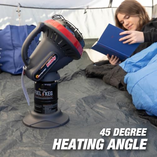 Mr. Heater Little Buddy Portable Propane Radiant Space Heater Black/Red, 3800 BTU