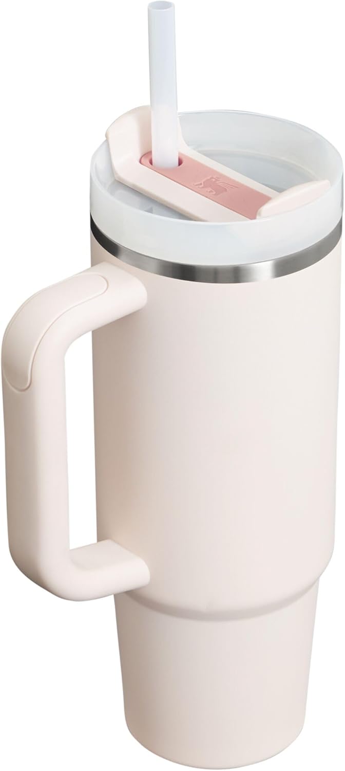 STANLEY Quencher H2.0 Tumbler - 30 oz Insulated Stainless Steel Cup with Handle & Straw | BPA-Free | Rose Quartz 2.0
