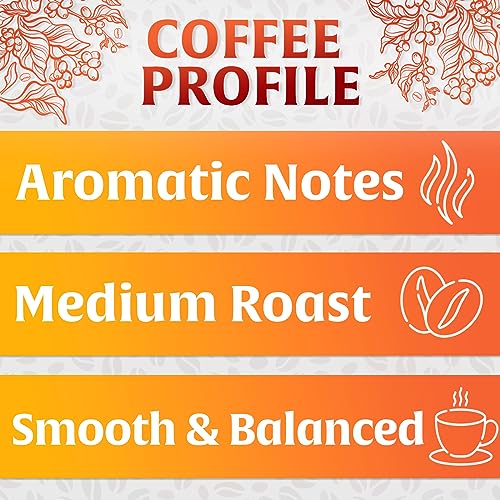 Douwe Egberts Aroma Rood Coffee Ground - Medium Roast, Coarse Grind, 17.6 Oz Pack of 6