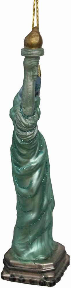 Statue of Liberty Glass Ornament - 5.5-Inch Noble Gems by Kurt Adler
