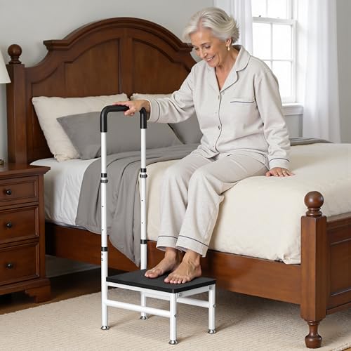 Heavy Duty Step Stool with Handle for Adults & Seniors, Supports 400 lbs