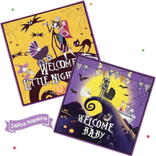 Welcome Little Nightmare Baby Shower Decorations - Nightmare Christmas Party Supplies Kit